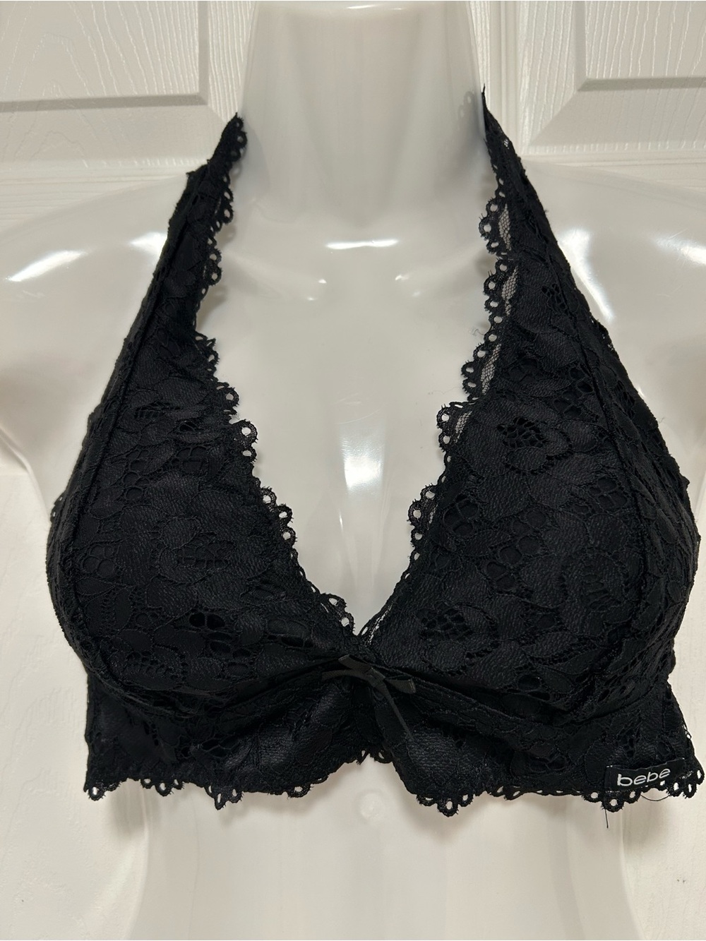 Bebe Black Lace Wireless Bralette